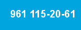961 115-20-61 961 115-20-61